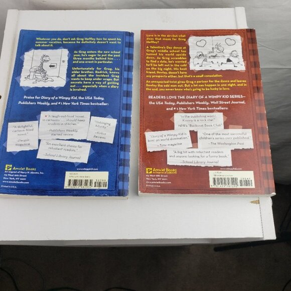 Diary of a Wimpy Kid Jeff Kinney Set of Two Paperback Books - Picture 2 of 3